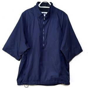 Footjoy Dryjoys Jacket Short Sleeve Half Zip Pullover Windbreaker